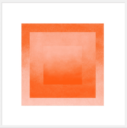 "Peach & Tigerlily: Color Space" - Open Edition Kunstdruck von Jessica Poundstone