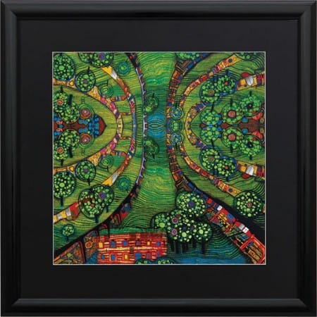 Friedensreich Hundertwasser: "Green Town", Reproduktion