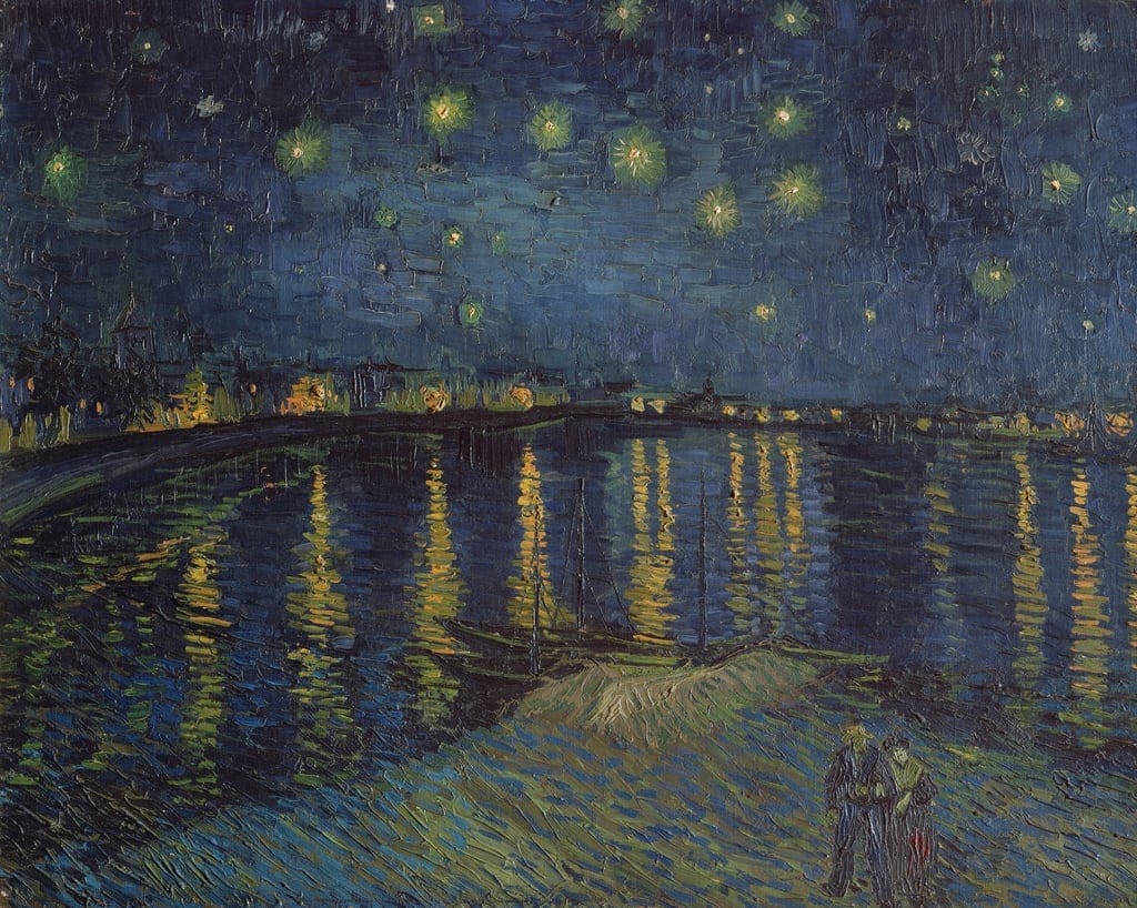 Sternennacht über der Rhone, 1888 Starry Night over the Rhone, 1888 Vincent van Gogh