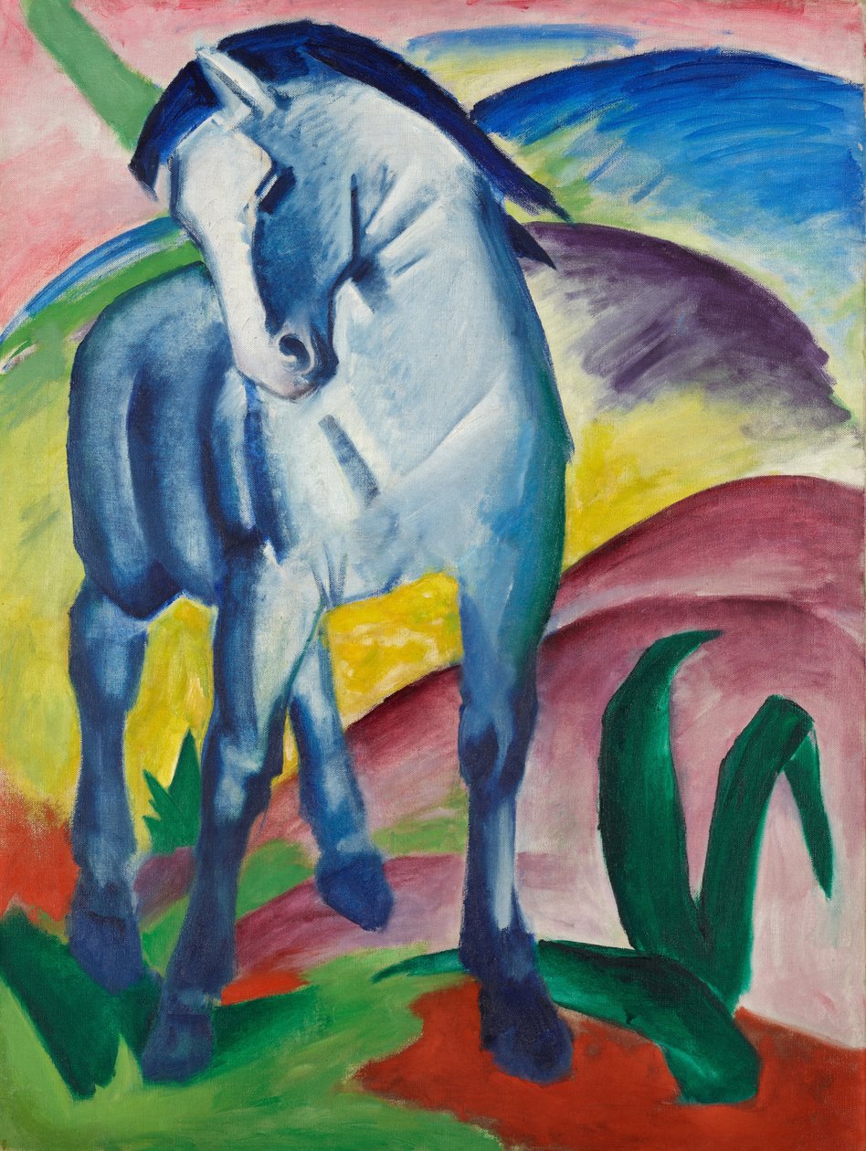 Blaues Pferd I von Franz Marc, 1911, Öl auf Leinwand
