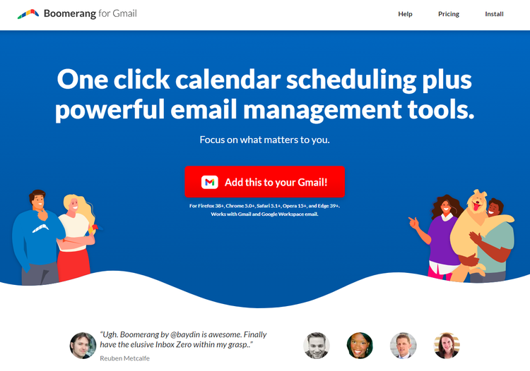 Mit Boomerang lassen sich E-Mails direkt in Gmail planen und zeitverzögert versenden