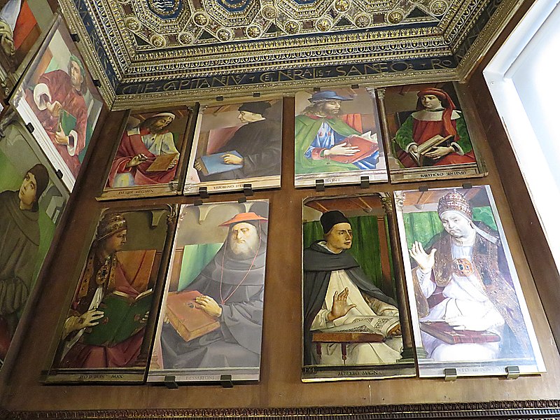 Intarsien im Studiolo des Herzogs von Urbino' von Francesco di Giorgio Martini 