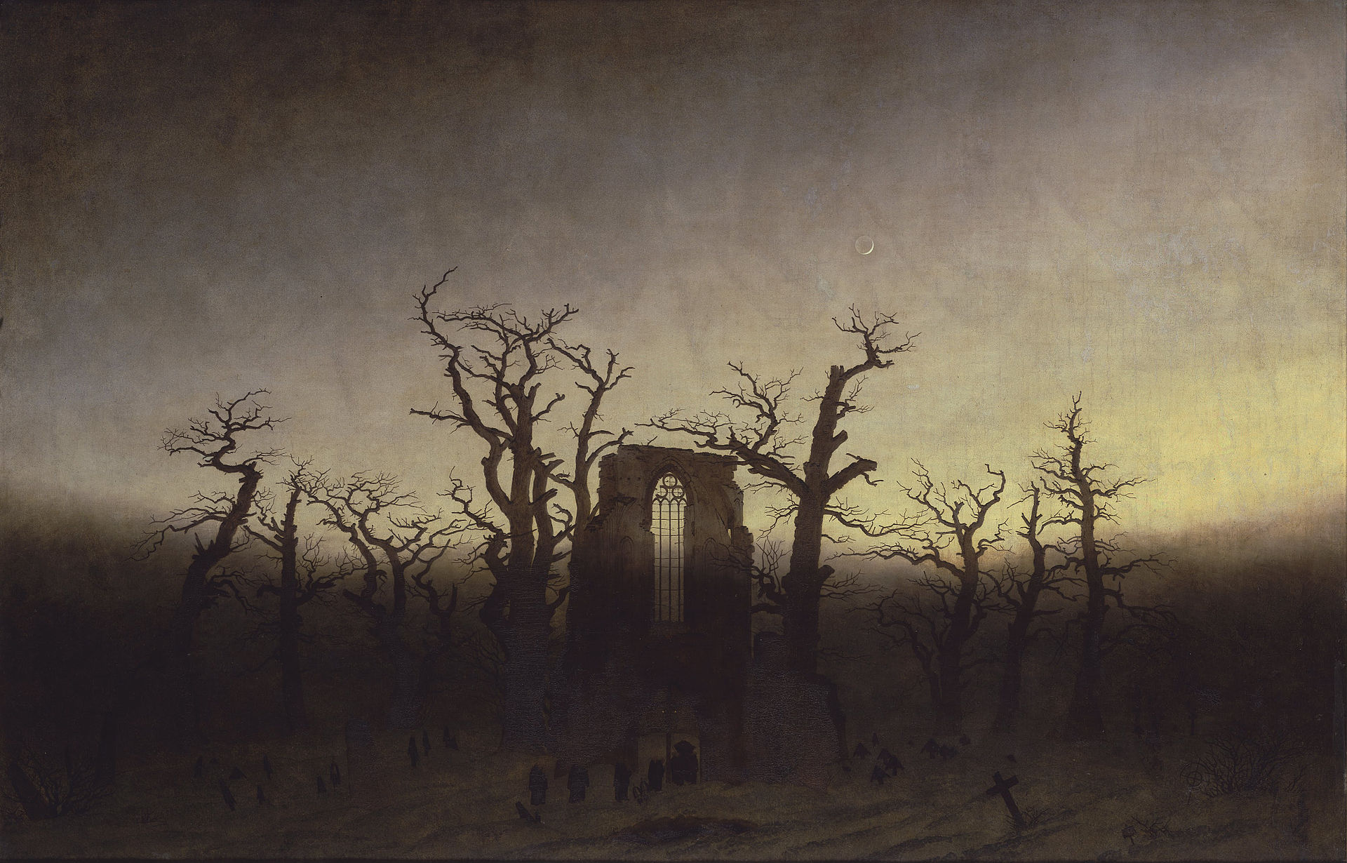 Abtei im Eichwald, auch Mönchsbegräbnis im Eichenhain, ist ein zwischen 1809 und 1810 entstandenes Gemälde von Caspar David Friedrich
