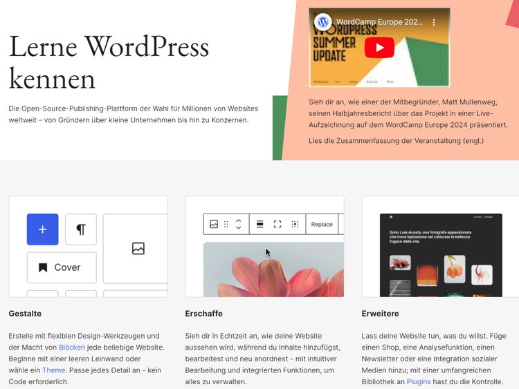 Wordpress ist als Open Source Software dauerhaft kostenlos. Umfangreiche Bibliothek an kostenfreien Themes und Plugins. Premium-Elemente sind kostenpflichtig.