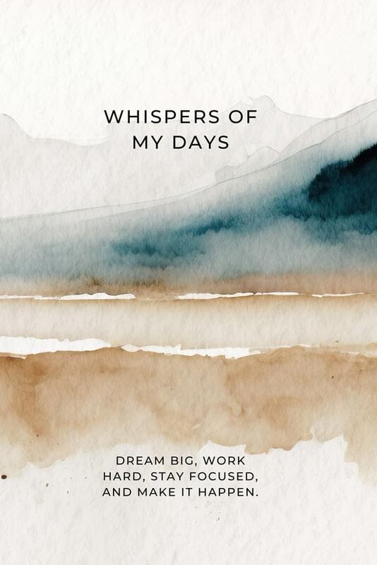 Whispers of my Days: Inspirationstagebuch deine tägliche Dosis Motivation und Erfolg