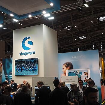 Shopware-Stand bei der Internet World Fair 2017 in München