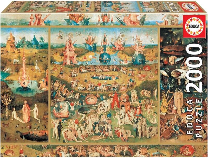 Puzzle 2000 Teile für Erwachsene | Der Garten der Lüste, 2000 Teile Puzzle für Erwachsene und Kinder ab 14 Jahren, Hieronymus Bosch