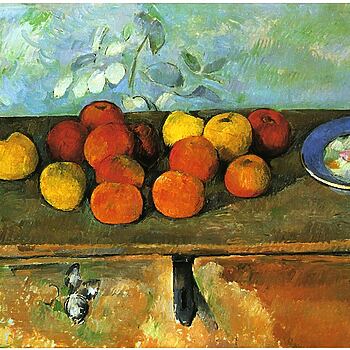 Paul Cézanne: Früchte und Biskuits