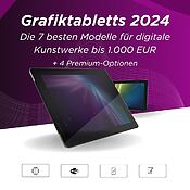 Grafiktabletts 2024: Die 7 besten Zeichentabletts und Pen Displays für digitale Kunstwerke (bis 1.000 EUR), + 4 Premium-Modelle