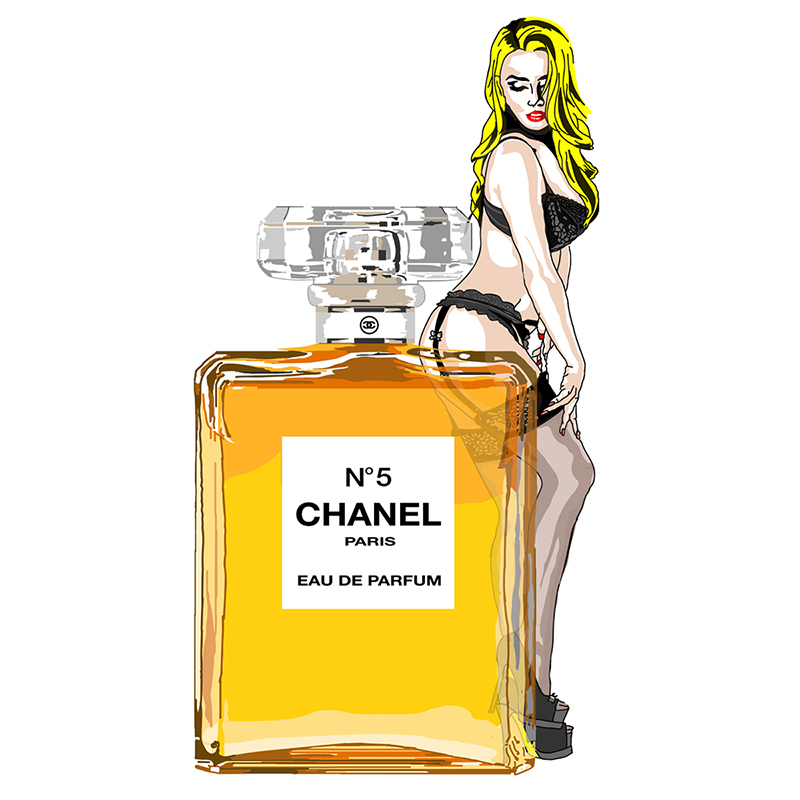 "Chanel No. 5" aus der Pin-Up Girls Serie von Steffen Kindt