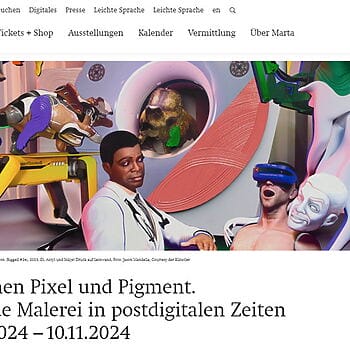 Zwischen Pixel und Pigment: Hybride Malerei in postdigitalen Zeiten