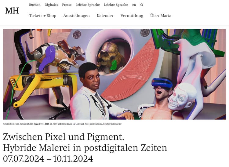 Zwischen Pixel und Pigment: Hybride Malerei in postdigitalen Zeiten