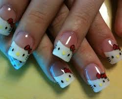 Hello Kitty Nail Art