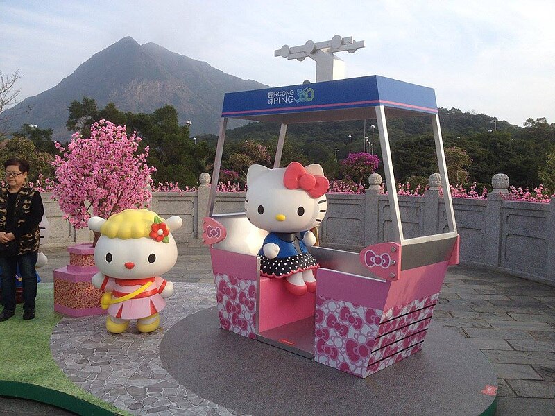 Hello Kitty Gondel in Ngong Ping