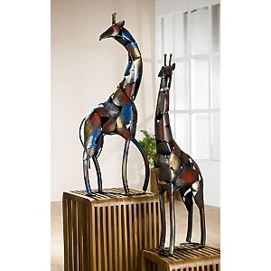 Handgefertigte Metallfigur "Giraffe Melman" – Bild 2