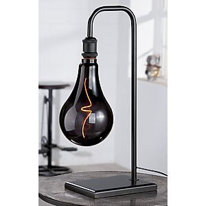 Schwarze Tischlampe "Bulb" im modernen Industriedesign (inkl. Leuchtmittel) – Bild 2