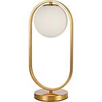 Moderne Design-Tischlampe "White Gold Emma"