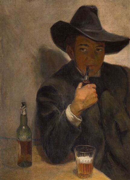 "Self-portrait with Broad-Brimmed Hat" (1907), von Diego Rivera.