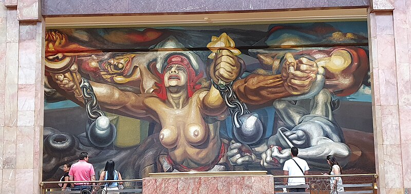  'Nueva democracia' (David Alfaro Siqueiros) - Palacio de Bellas Artes - Mexico