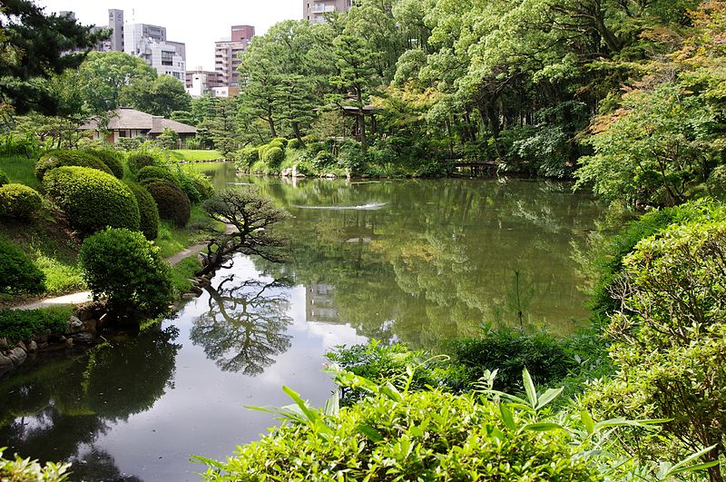 Shukkei-en-Garten in der Stadt Hiroshima