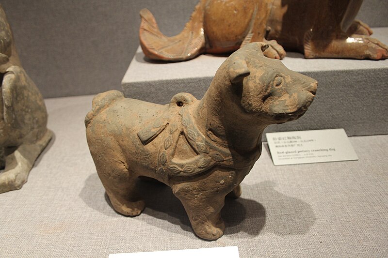 Töpferhund – Han-Galerie, Provinzmuseum Henan, Zhengzhou