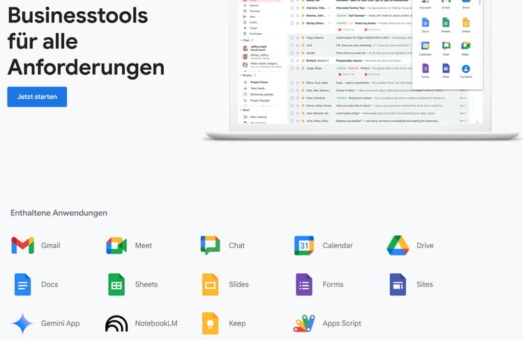 Mit Google Workspace haben Sie eine zentrale Plattform für alle Businesslösungen, die ein Team braucht. 