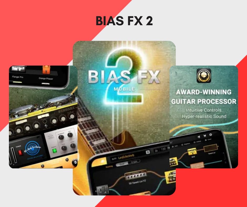 BIAS FX 2 bietet zahlreiche Multieffekte in einer App – plus Stimmgerät