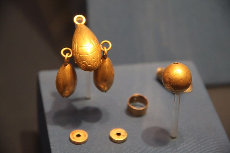 Aztekischer Goldschmuck, Aztec (Mexica) Gallery, INAH, National Museum of Anthropology, Mexico City