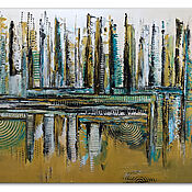 abstrakte-skyline-petrol-gold-wandbild-leinwandbild-acryl-malerei-original-gemaelde-2108-140x80cm-7b49127e