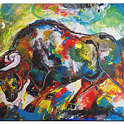 angriff-wandbild-wilder-stier-bulle-bunt-gemalt-abstraktes-kunst-bild-original-acrylbild-gemaelde-120x80x2cm-k-da610431