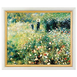 "Frau mit Sonnenschirm in einem Garten" von Auguste Renoir, limit. Giclée-Reproduktion auf Leinwand