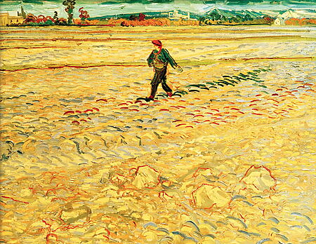 Vincent van Gogh: "Le Semeur (Der Sämann)" (1888), Giclée auf Leinwand