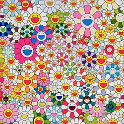 Japan Pop Art "Maiden in the Yellow Straw Hat" (2010) von Takashi Murakami