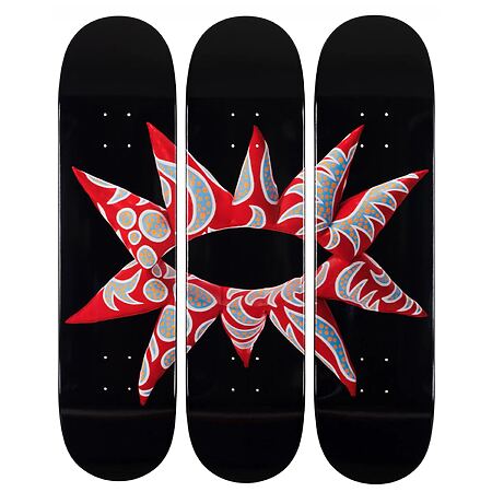 3er Skatedeck Set "With All My Flowering Heart" von Yayoi Kusama (limitiert)