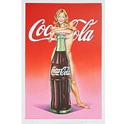 Erotische Pop Art „Lola Cola #4 (Michelle Pfeiffer)“, limitierte Lithographie von Mel Ramos