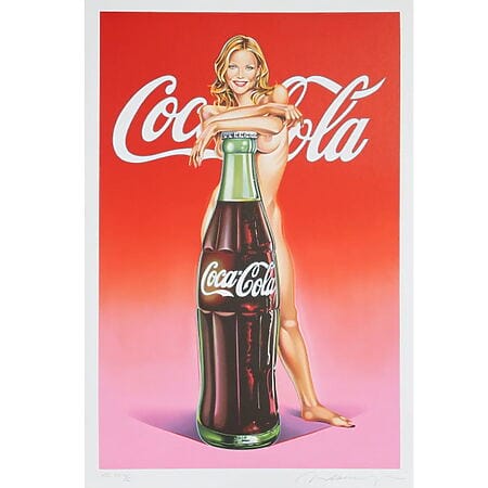 Erotische Pop Art „Lola Cola #4 (Michelle Pfeiffer)“, limitierte Lithographie von Mel Ramos