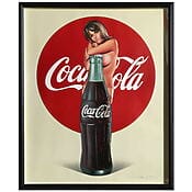 Erotische Pop Art „Lola Cola“, limitierte Lithographie von Mel Ramos