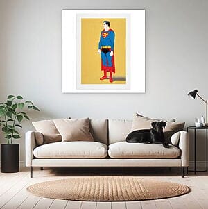 Comic Art „Superman“ (2006), limitierte Lithographie von Mel Ramos