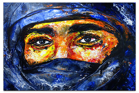 Beduinen Mann Tuareg Gesicht